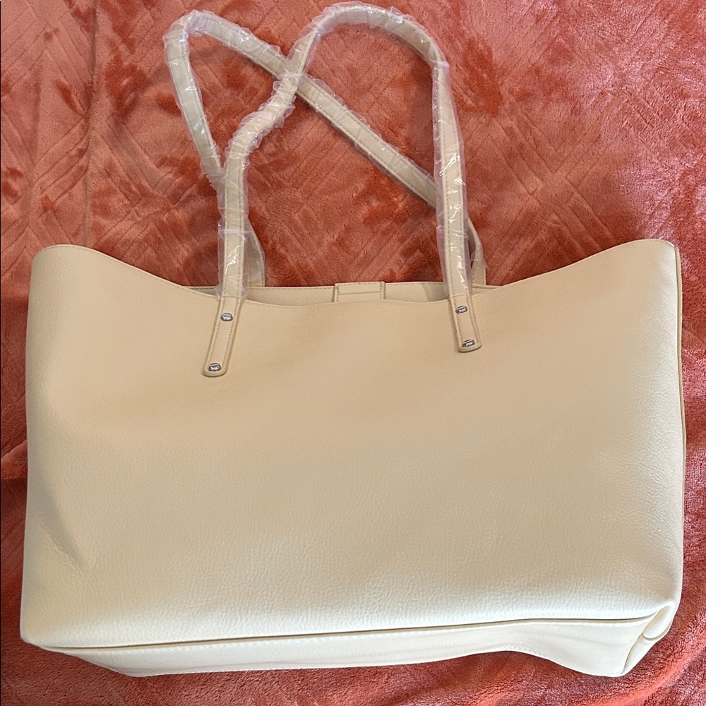 New INC Elegant Yellow Tote Bag